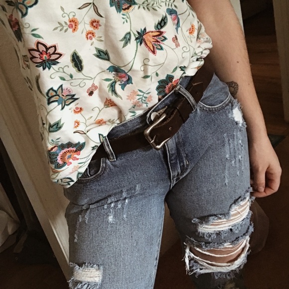 Kendall & Kylie Denim - Kendall + Kylie destroyed denim